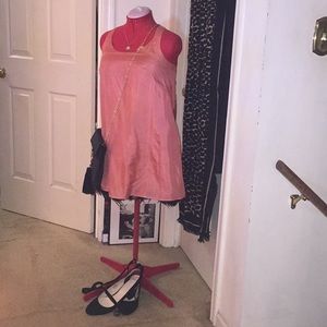 Twelve by Twelve Holiday Feather Hem Mini Dress